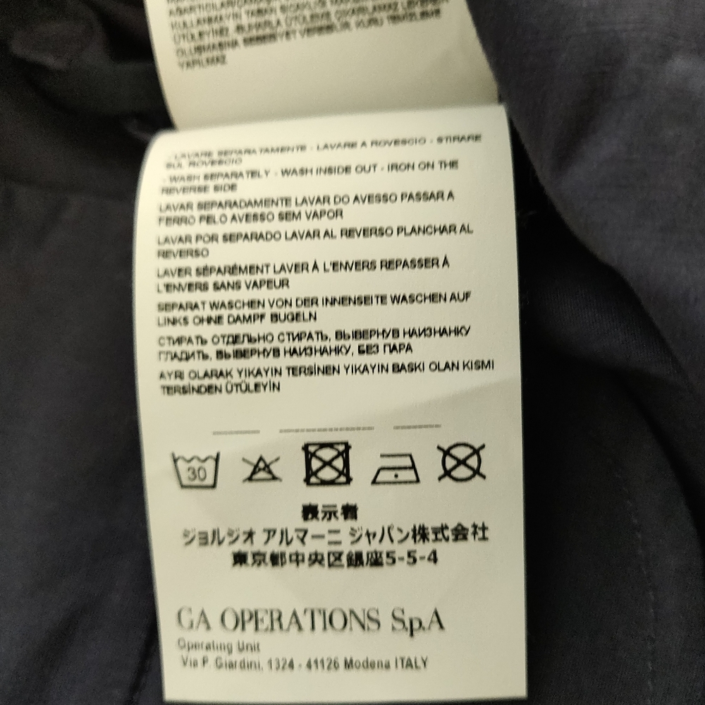 Armani Light Cotton Trousers, original, made in Italy, anthracite colour ๐ฎ๐น - Picture 3 of 8